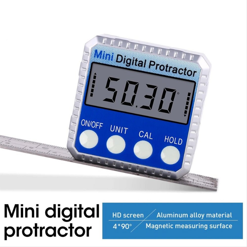 Thước đo góc điện tử máy đo góc nghiêng thước đo kỹ thuật số mini dụng cụ đo góc đa năng