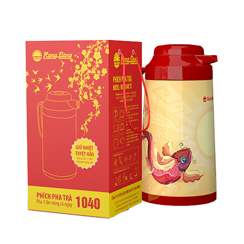 Phích nước giữ nhiệt pha trà pha cafe 1 lít rạng đông rd 1040 ts