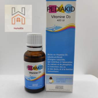 Pediakid Vitamin D3 400IU - Bổ Sung Vitamin D3 Cho Trẻ Còi Xương, Hỗ Trợ Phát Triển Chiều Cao