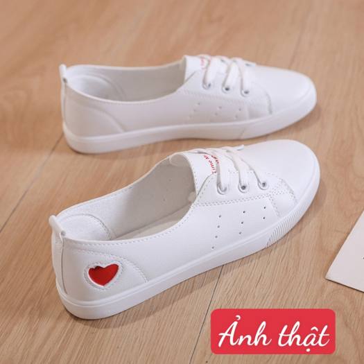 giày bata trắng cao cấp chuẩn đét luôn tim