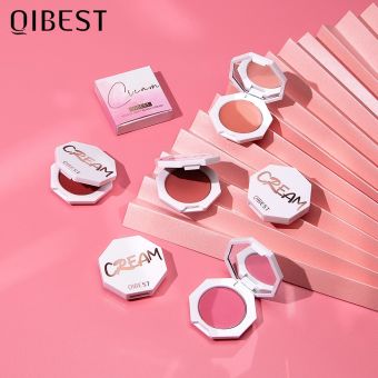 QIBEST Phấn Má Hồng Cho Mặt Bảng Phấn Má Hồng Dạng Kem Đào Mỹ Phẩm Phấn Má Tạo Khối Phấn Má Trang Điểm Hàn Quốc