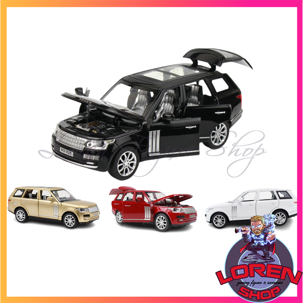 Mô hình ô tô kim loại Land Rover tỷ lệ 1:32, xe SUV hạng sang Range Rover mở full cửa có đèn còi lorenshop