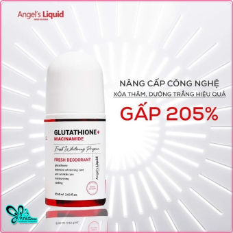 Lăn Nách Mờ Thâm, Dưỡng Trắng Da Angel's Liquid Glutathione Plus Niacinamide Fresh Deodorant 60ml