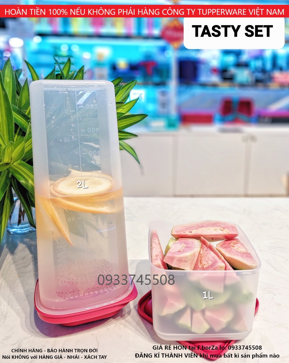 Tupperware official store - bộ sản phẩm memberkit tasty set gen ii lazada chính hãng 100%