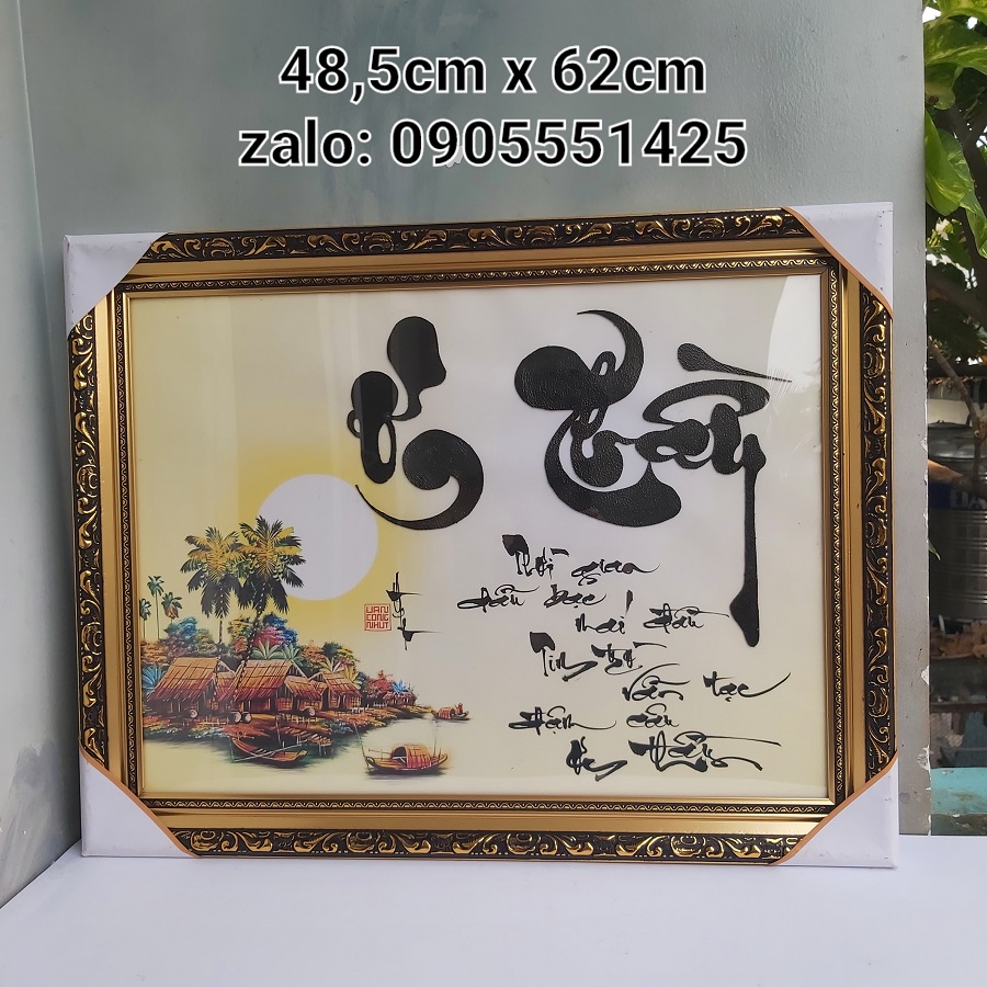 Thư pháp ơn thầy. tri ân thầy cô. quà tặng 20/11, 8/3, 20/10, sinh nhật, tết. tranh treo tường, trang trí.