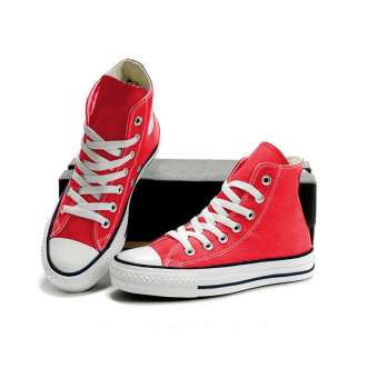 Giày Vải Cổ Cao Nam - Đỏ Tươi