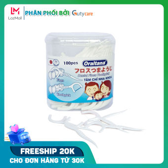 Tăm chỉ nha khoa Oraltana Lọ 100 cái xuất Nhật, tăm xỉa răng nha khoa y tế chất lượng cao - Guty Care