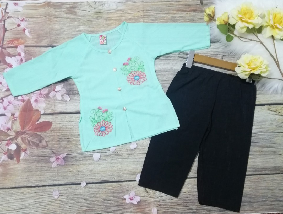 Bộ áo quần bà ba truyền thống bé gái- quần đen