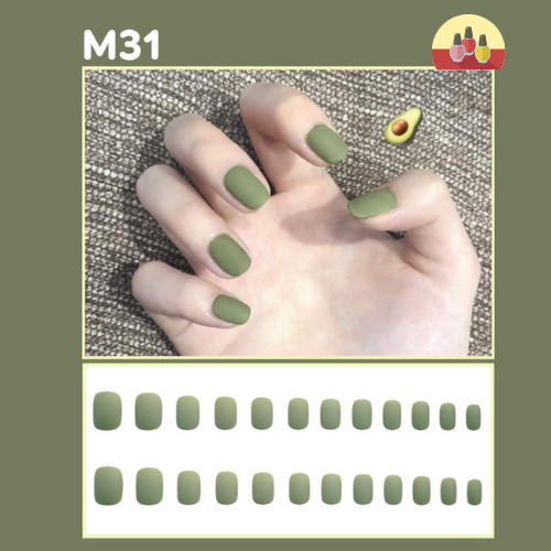 Bộ 24 móng tay giả chống thấm nước m31