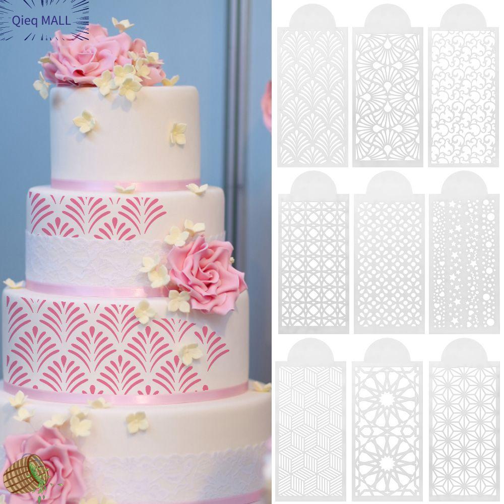 Cake Decoration DIY Wedding Birthday Plastic Lace Cake Boder Stencils  Template Baking Tools Fondant Stencils Embossing 33 Styles
