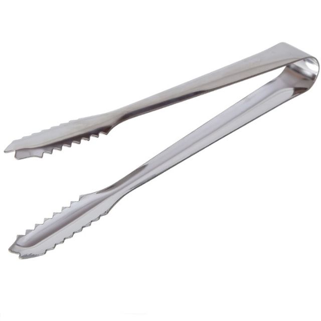 Gắp đá inox kẹp gắp thịt inox nướng BBQ kẹp gắp đá răng 22 cm