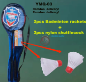 YMQ-03 Badminton Racket Set with Shuttlecocks