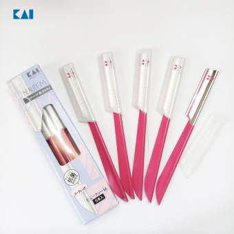 Dao Cạo Lông Mày KAI Nhật Bản (Set 5 Cái) Dùng Để Tỉa Chân Mày Và Cạo Lông