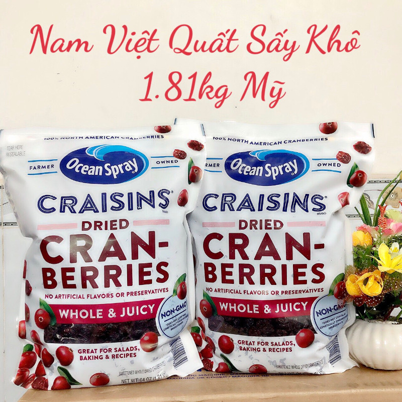 Nam việt quất sấy Ocean Spray nhập Mỹ 1.81kg
