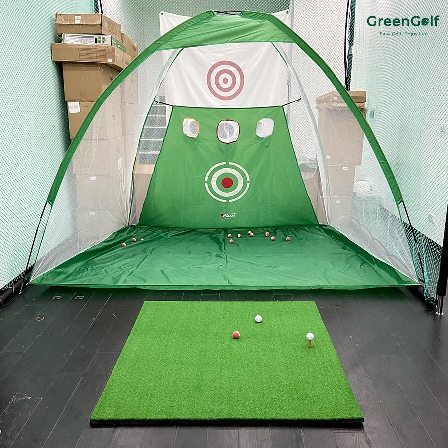 Combo lồng tập golf 3mx2m + thảm swing 1.2m / tặng 3 bóng golf mới/ bộ tập swing golf tại nhà giá rẻ