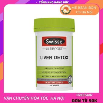 sản phẩm hỗ trợ thải độc gan Swisse Ultiboost Liver Detox, Úc 200v bổ gan thanh lọc cơ thể tăng cường chức năng gan và giảm bớt khó tiêu - mẹ bean  bon