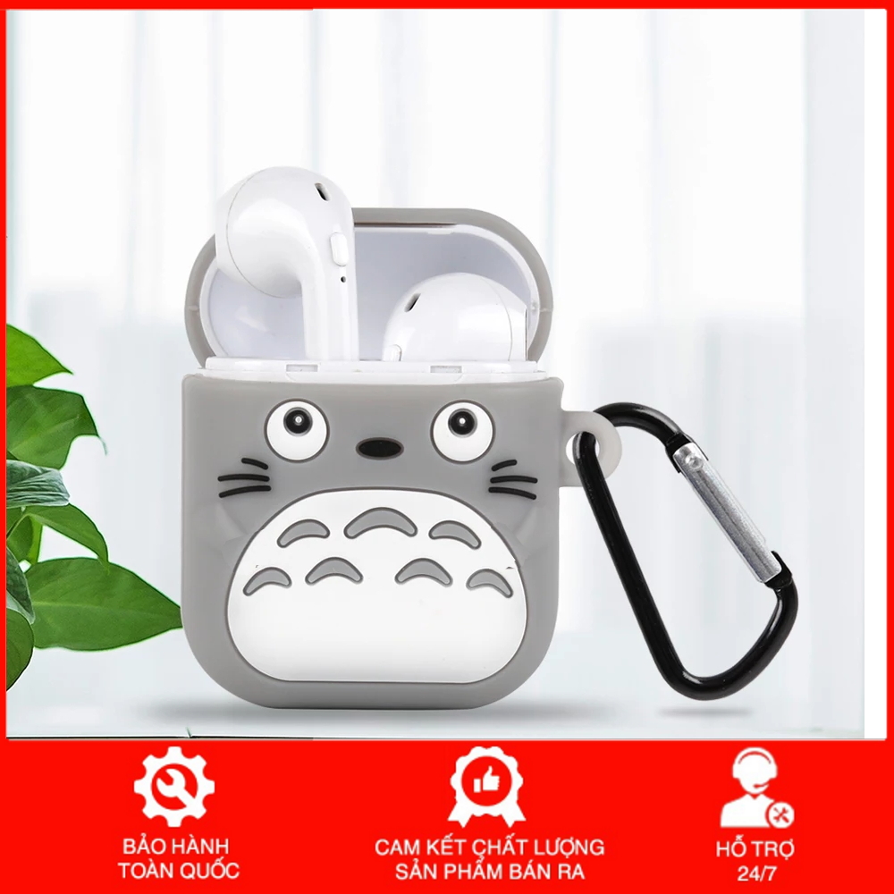 Ốp bảo vệ. case airpods silicone, hộp đựng tai nghe airpods 1 / 2 hình totoro xinh xắn