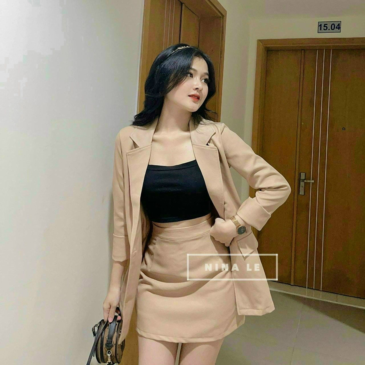 Set bộ áo vét và quần đùi 3 món cá tính Đ DX13