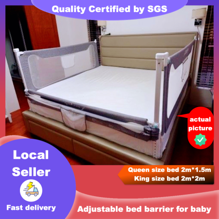 Adjustable Baby Playpen Safety Bed Fence by 