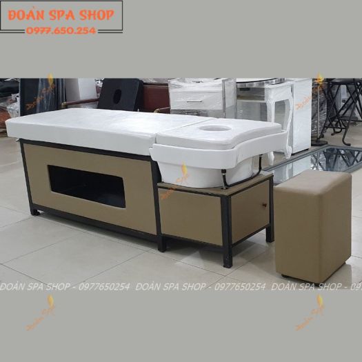 Giường Gội Đầu Dưỡng Sinh Cao Cấp Bồn Sứ