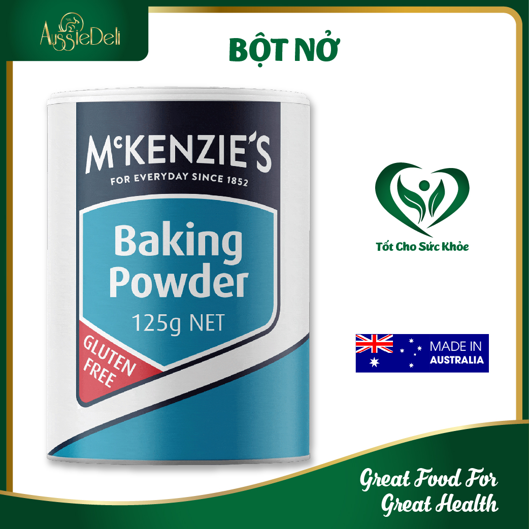 Bột Nở Làm Bánh Nhập Khẩu Úc McKenzie s - Baking powder - Hộp 125g