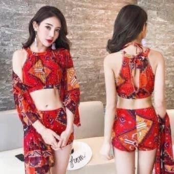 Sét Bikini 3 món, Sét bộ đồ bơi nữ hàng đẹp có đệm ngực siêu xinh