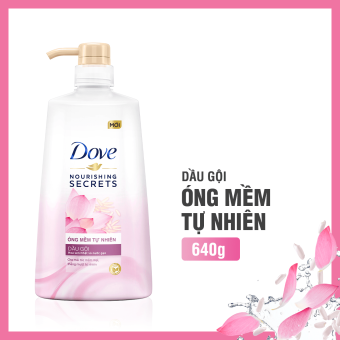 Dầu gội Dove Óng mềm tự nhiên 640gr