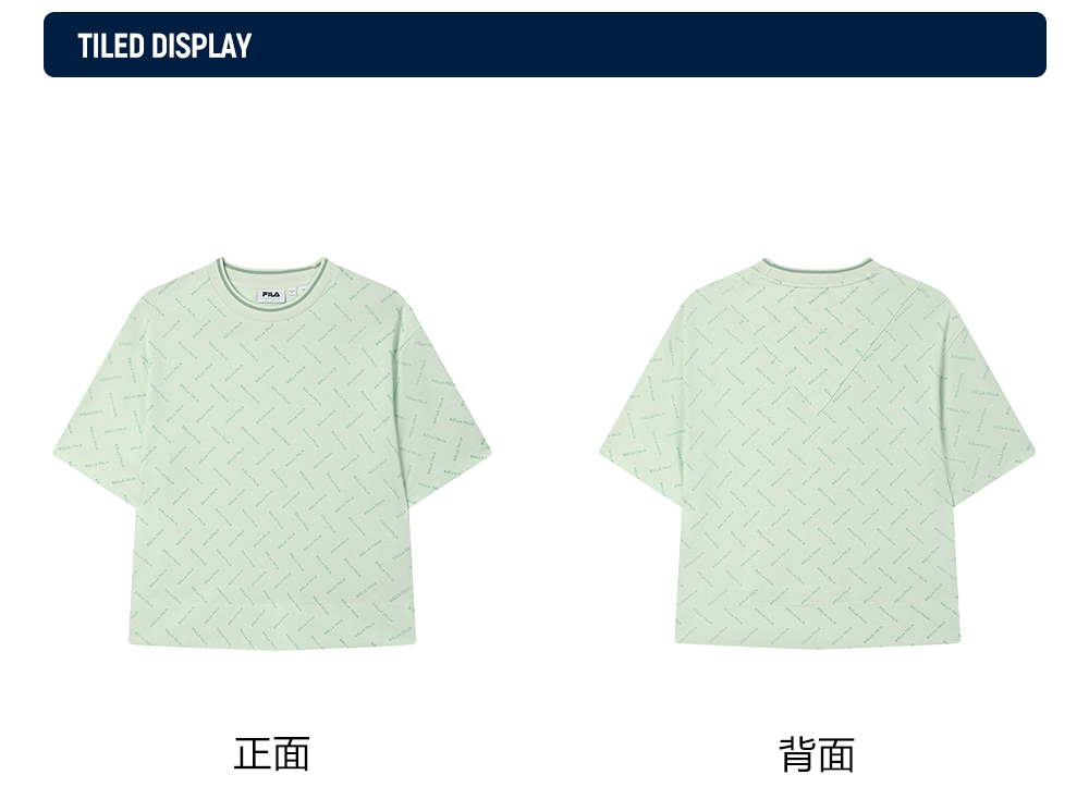 FILA CORE LIFESTYLE EMERALD TWILIGHT GLOW Women Short Sleeves T-Shirt (Full Print) · v2