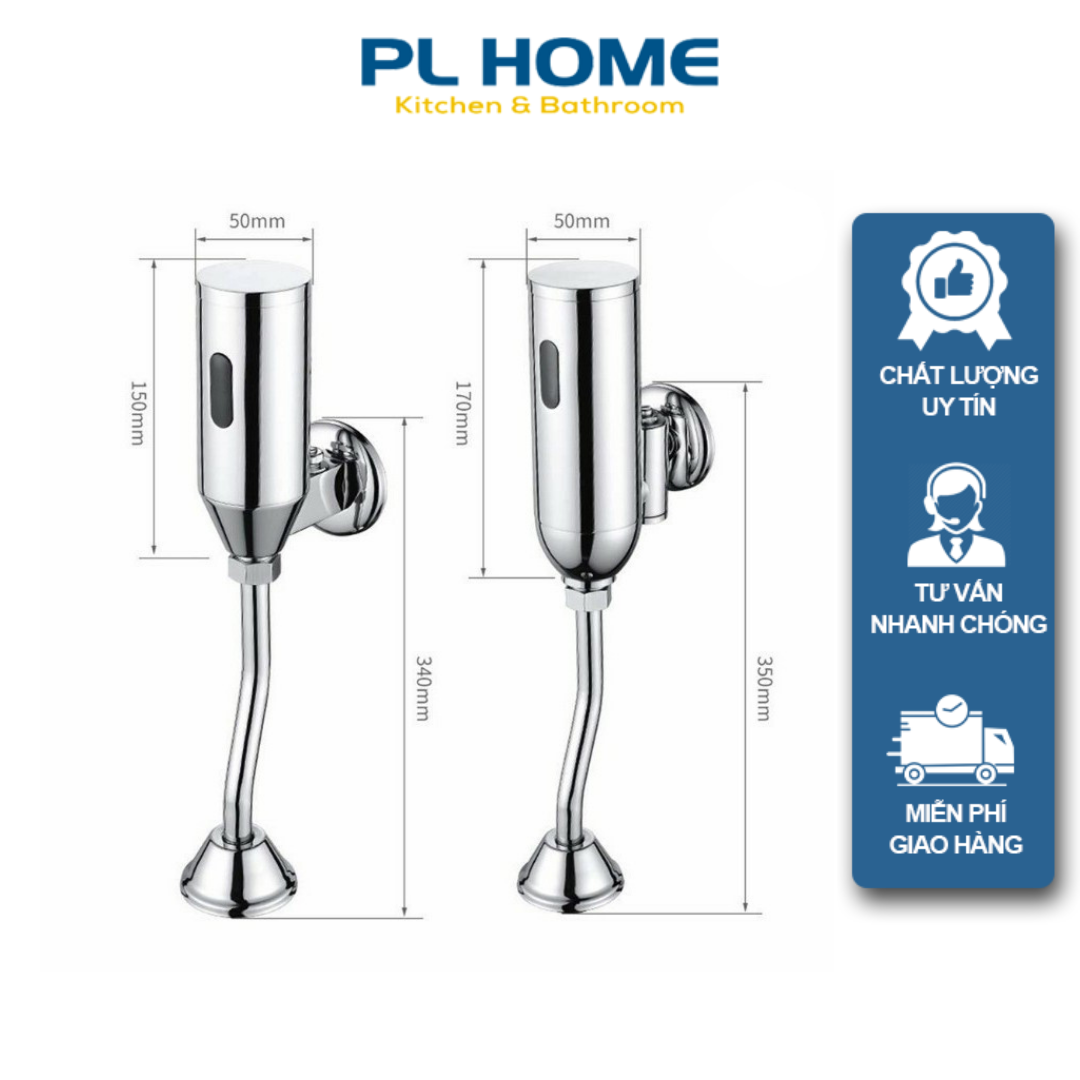 Xả tiểu nam cảm ứng hình trụ nổi , sử dụng pin bt04