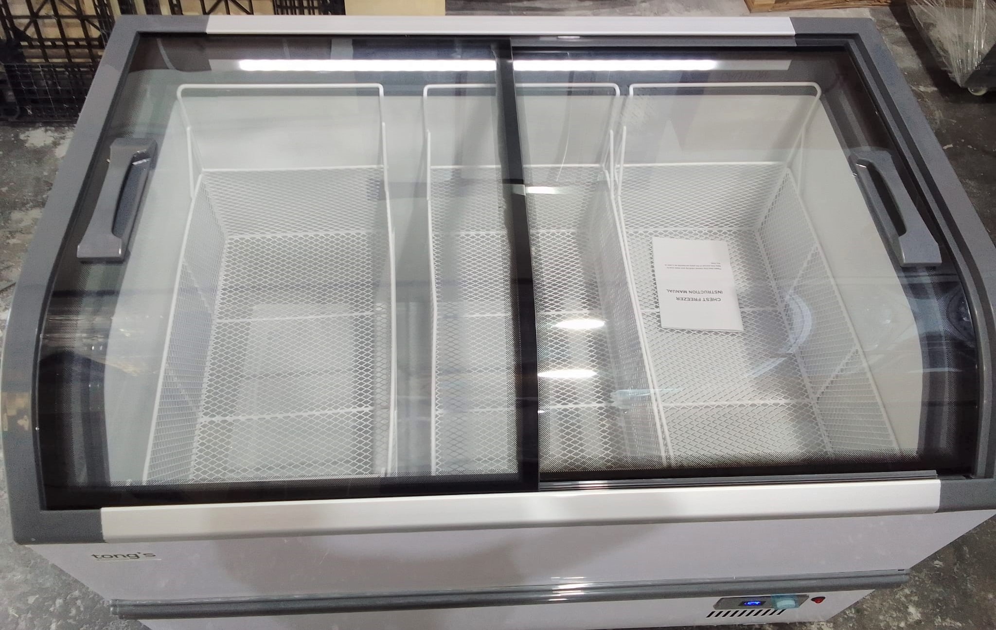 glass top chest freezers