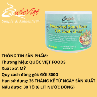 Gia vị nấu canh chua chuẩn vị Cốt Quốc Việt 300g [Quốc Việt Foods, USA]