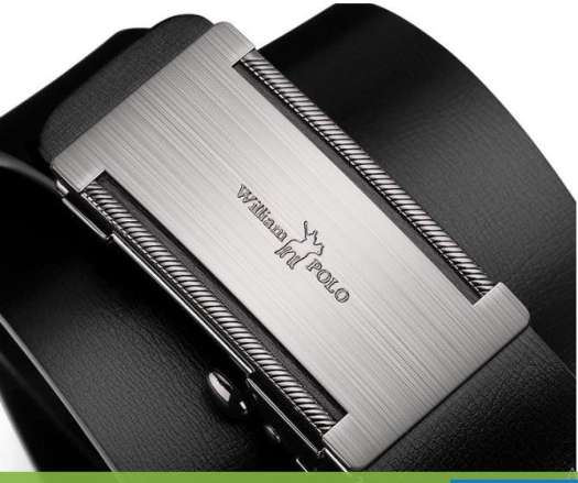 Thắt lưng da nam cao cấp william polo, dây nịt nam da thật  ,khóa tự động mạ ti tan-[ kaimono]