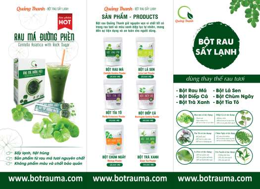 Bột rau má sấy lạnh Quảng Thanh