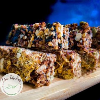 Thanh Cơm Gạo Lứt Ngũ Cốc Chà Bông, Rong Biển Hộp 12 Thanh