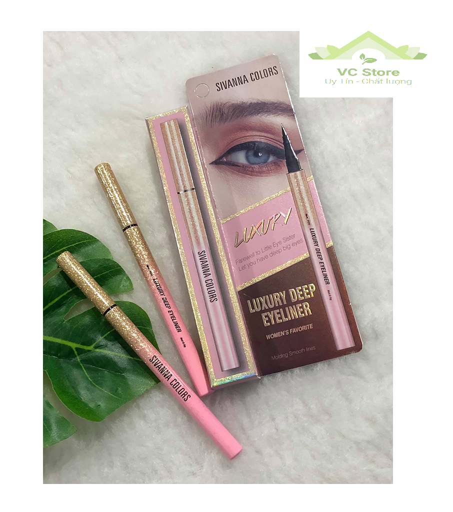 Bút kẻ mắt luxury deep eyeliner sivanna colors - mẫu mới