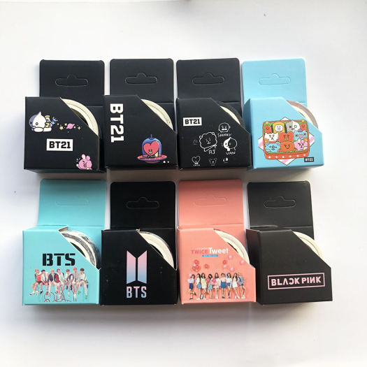 1 Băng Dính BTS BT21 5M Giấy Miếng Dán Sổ Lưu Niệm Miếng Dán Giấy Nhật Ký Làm Sổ Lưu Niệm Tự Làm TWICE Blackpink