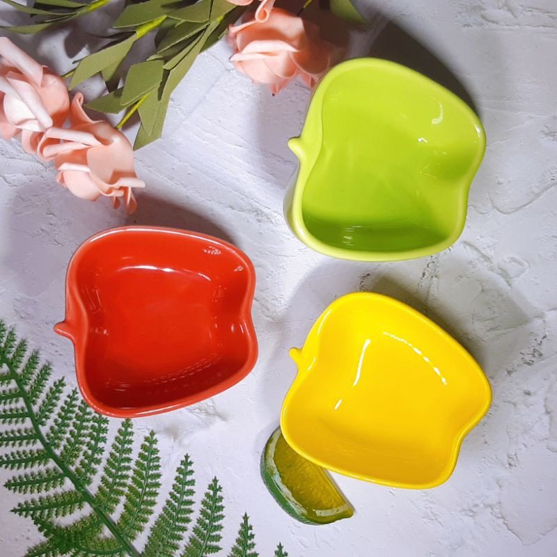 Bát sứ ăn dặm - Chén sứ ăn dặm hình quả táo nhỏ 100ml