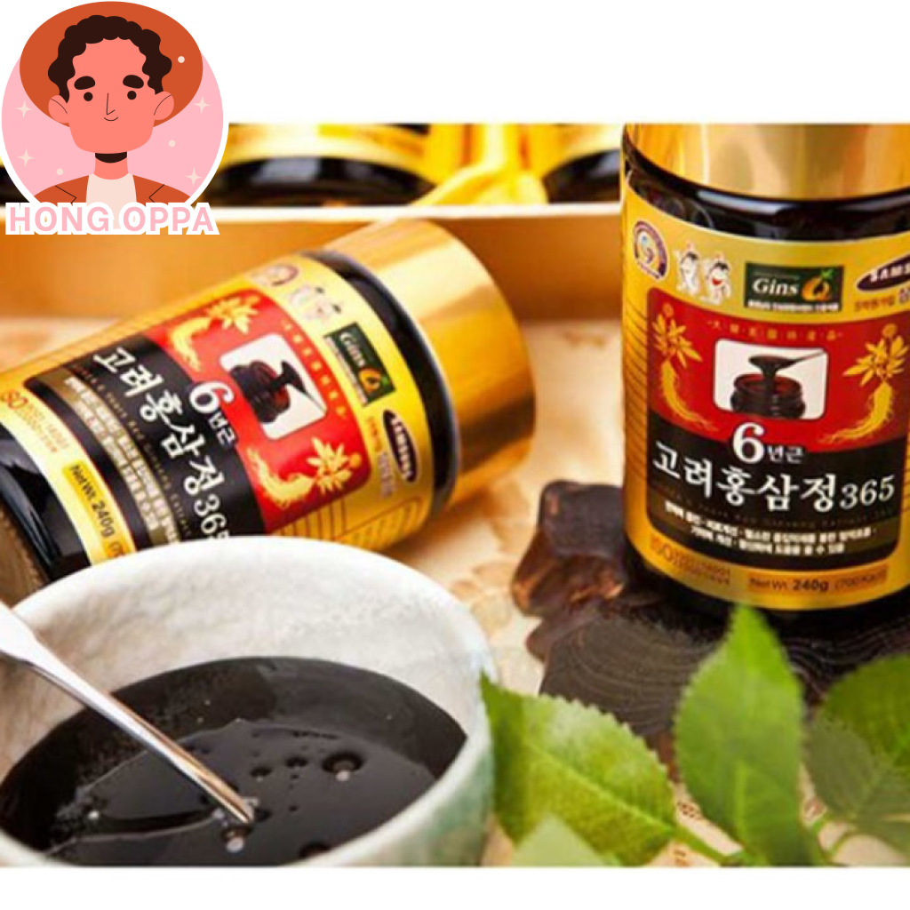 Sâm hàn quốc 6 năm tuổi - cao hồng sâm 365 siêu đậm đặc 240g x 2 lọ