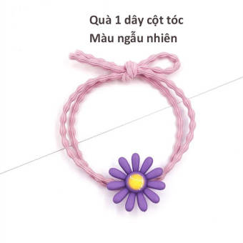 Quà tặng - Dây Buộc Tóc, Cột Tóc Hoa Cúc Tabaha Nhiều Màu Sắc Hot Trend (giao màu ngẫu nhiên)