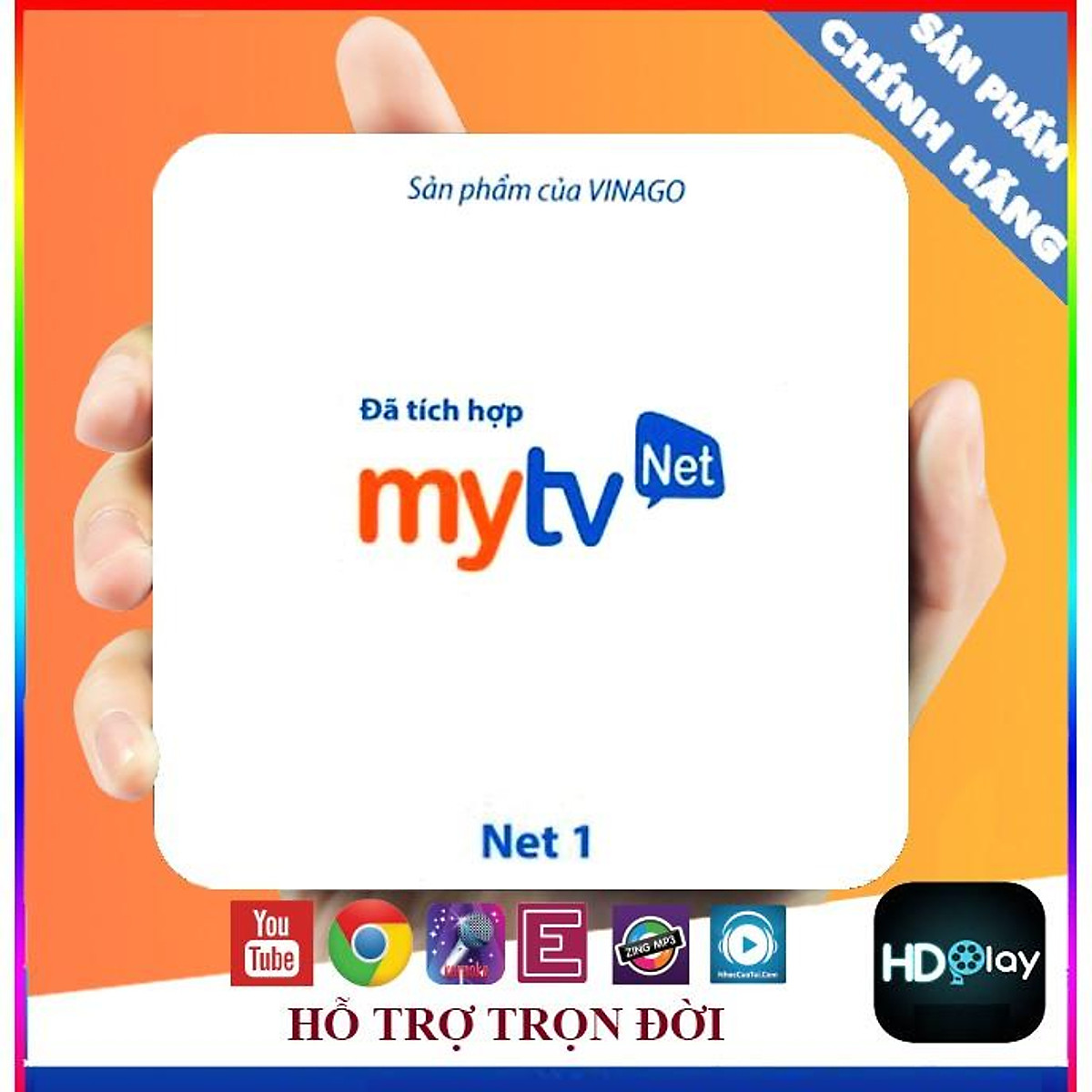 Box mytv net 1g - phiên bản 2022 - tích hợp truyền hình bản quyền miễn phí - có bluetooth 5.0 - hàng chính hãng