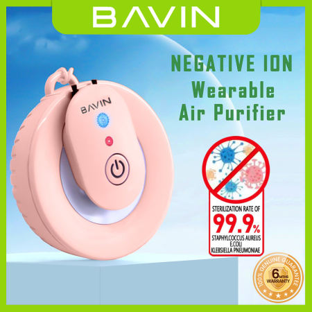 BAVIN Portable Necklace Air Purifier with 10 Million Negative Ions