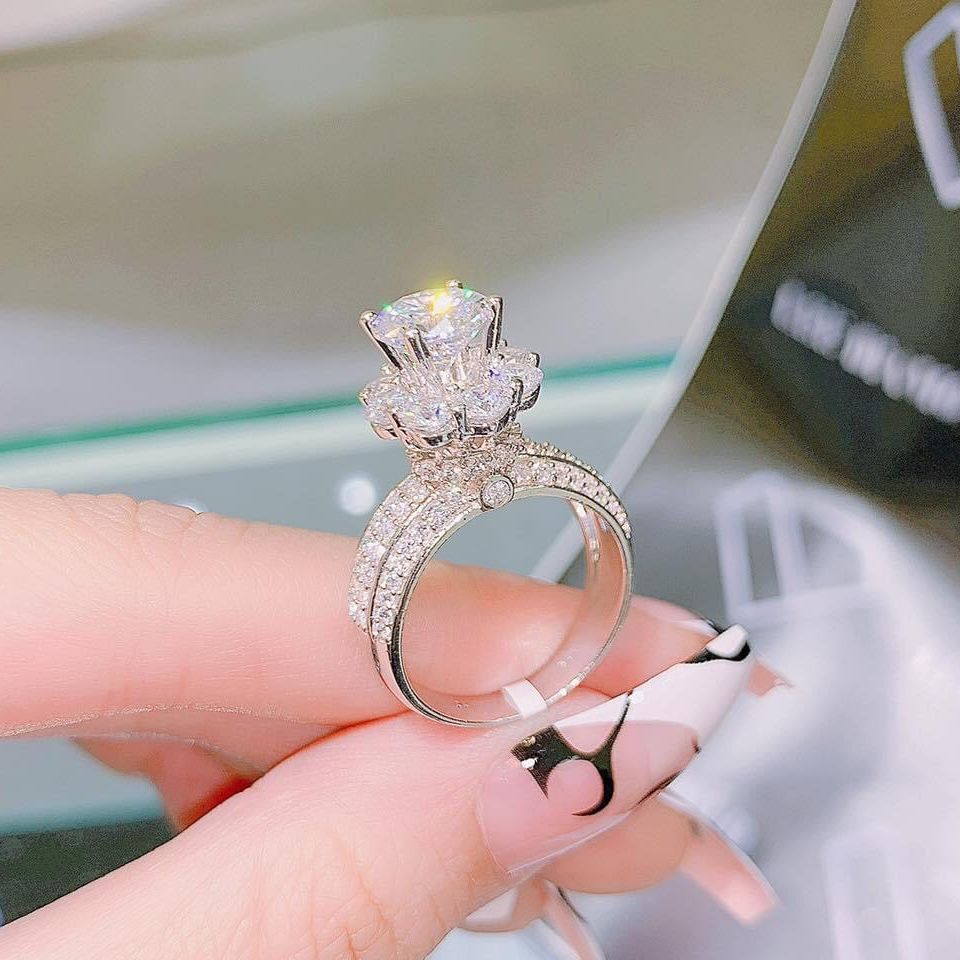 [HCM]Nhẫn nữ vàng non, nhẫn đá vàng 24k cao cấp đá pha lê nhẫn bạc ý nhẫn vàng trắng thiết kế sang trọng đẳng cấp Trang Sức Gami N101- đeo đi tiệc đi chơi đi đám cưới siêu sang CAM KẾT KHÔNG ĐEN