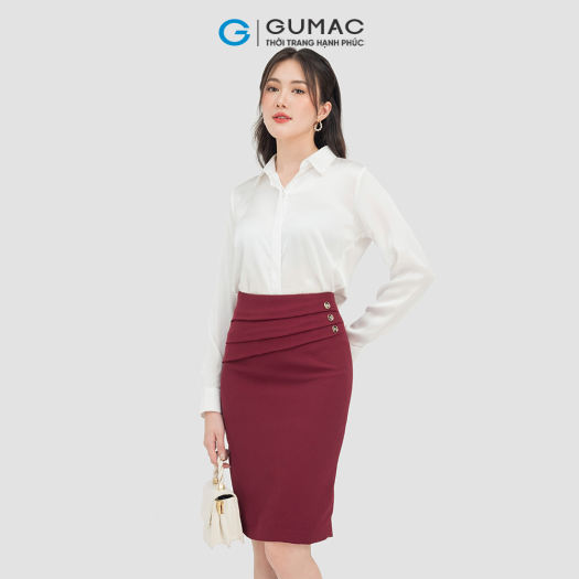 Quần suông chiết ly QD08021 | Gumac.vn