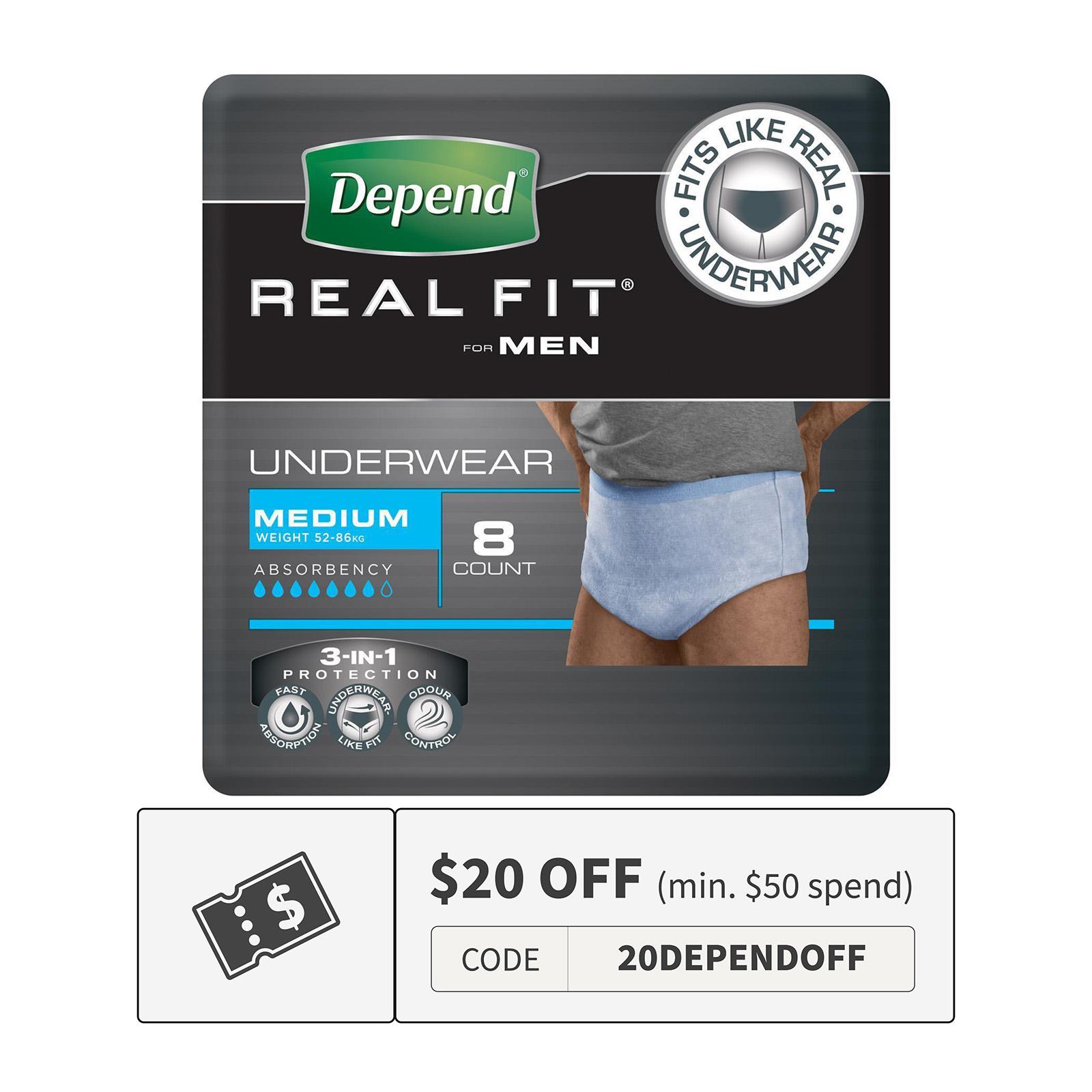 DEPEND Protect Plus Adult Diaper Pants M (Laz Mama Shop)