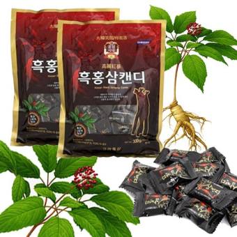 KẸO HẮC SÂM KOREA BLACK GINSENG (300GR-GÓI)-Kẹo Sâm Đen Hàn Quốc - 300gram - Kẹo Sâm Hàn Quốc