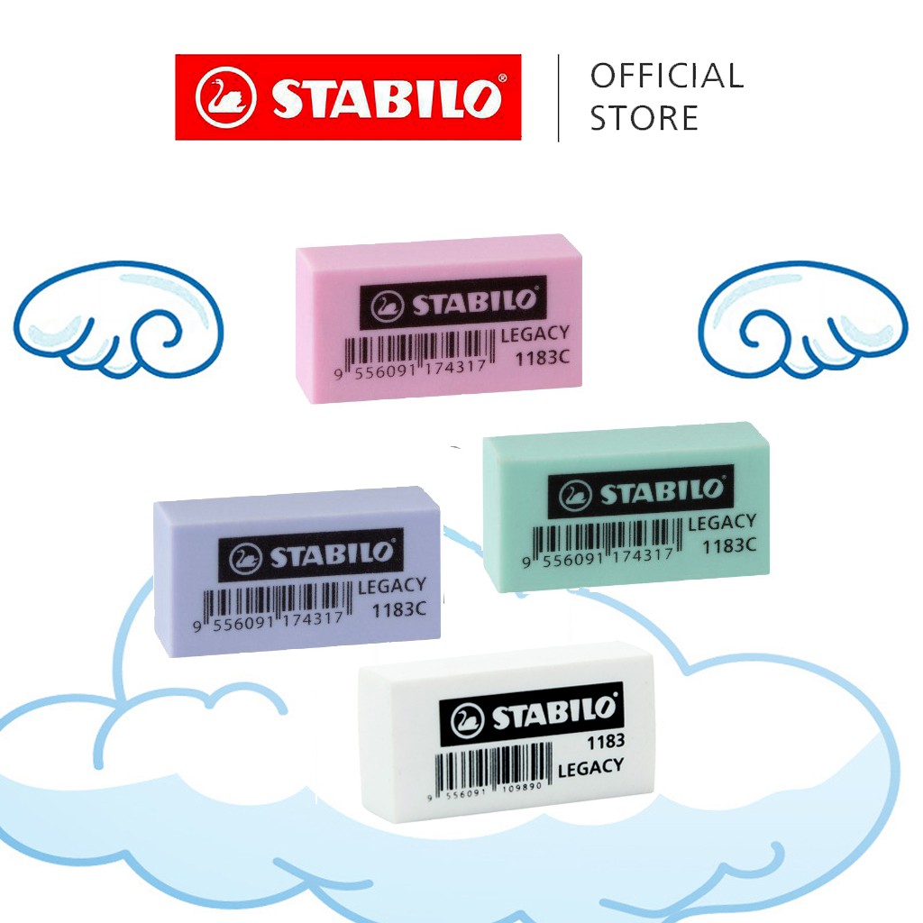 STABILO Exam Grade Colourful Dust-Free Eraser (30 Pieces) for Students -  Schwan-STABILO -Most colourful Stationery Shop
