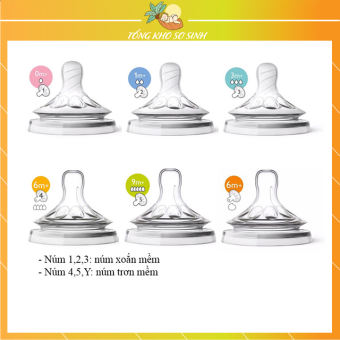 Núm ti Philips Avent Natural cổ rộng đủ số [CAM KẾT BÁN GIÁ NHẬP - HÀNG CHÍNH HÃNG]