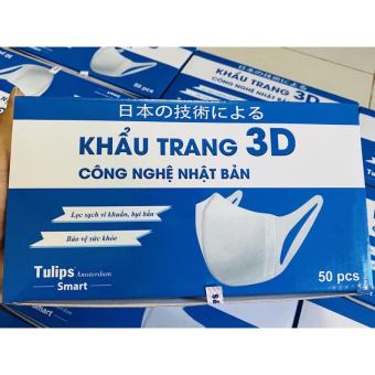 HỘP 50 CÁI KHẨU TRANG Y TẾ 3D MASK CỬU LONG