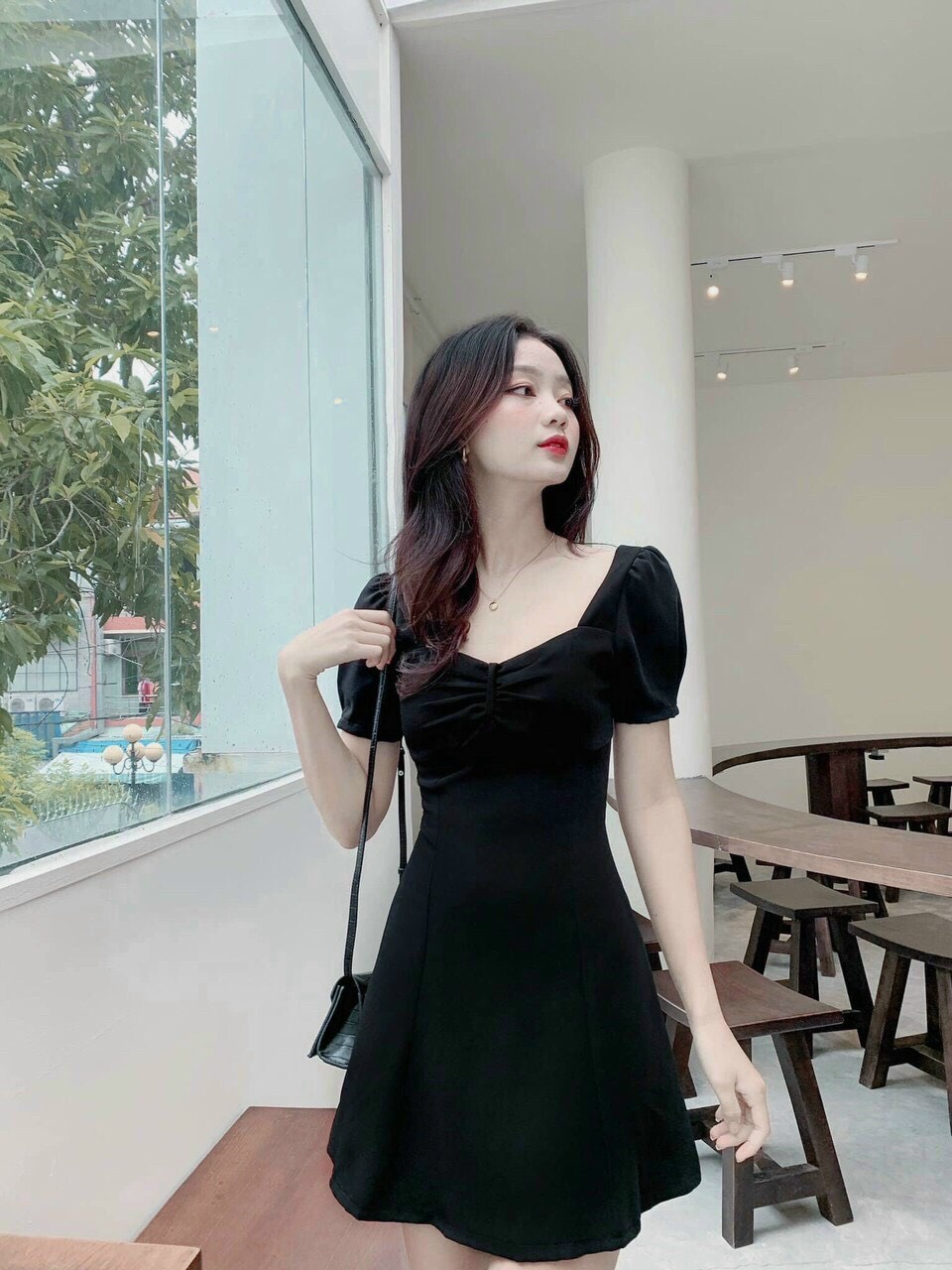LIKEHER - ĐẦM NỮ D2268 MÀU ĐEN TRẺ TRUNG SIÊU TÔN DÁNG