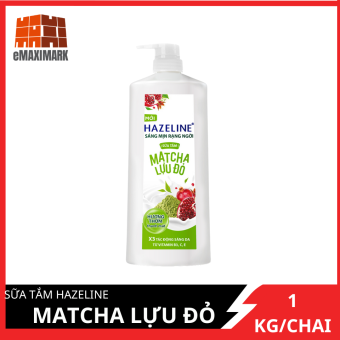 Sữa tắm Hazeline Lựu & Matcha (Xanh) Chai 1Kg